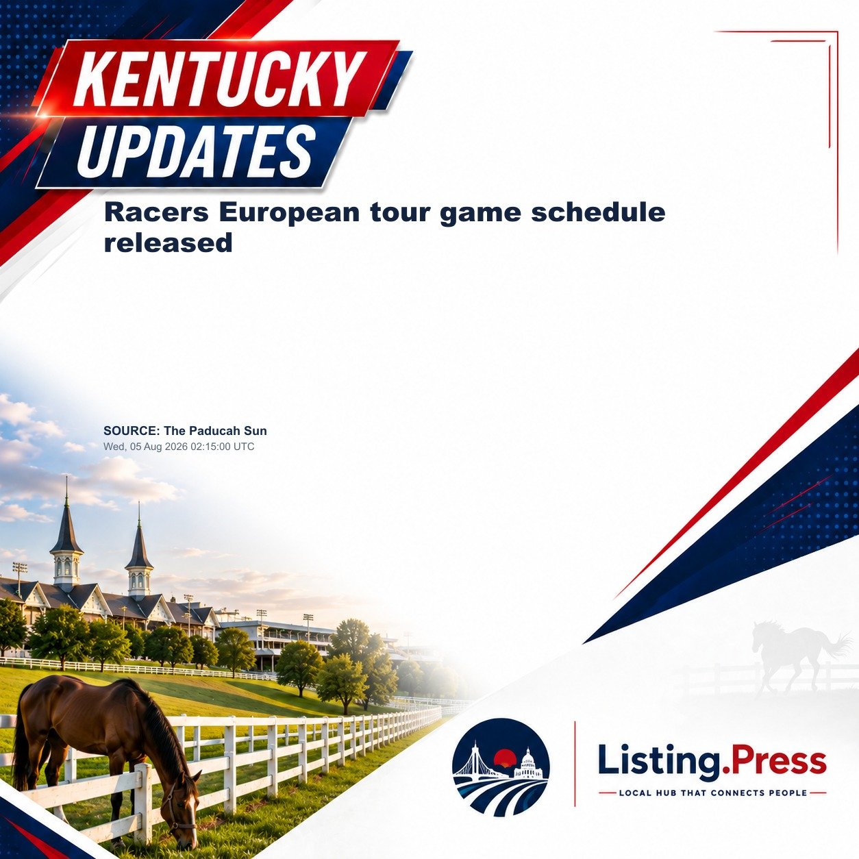 Racers European tour game schedule released