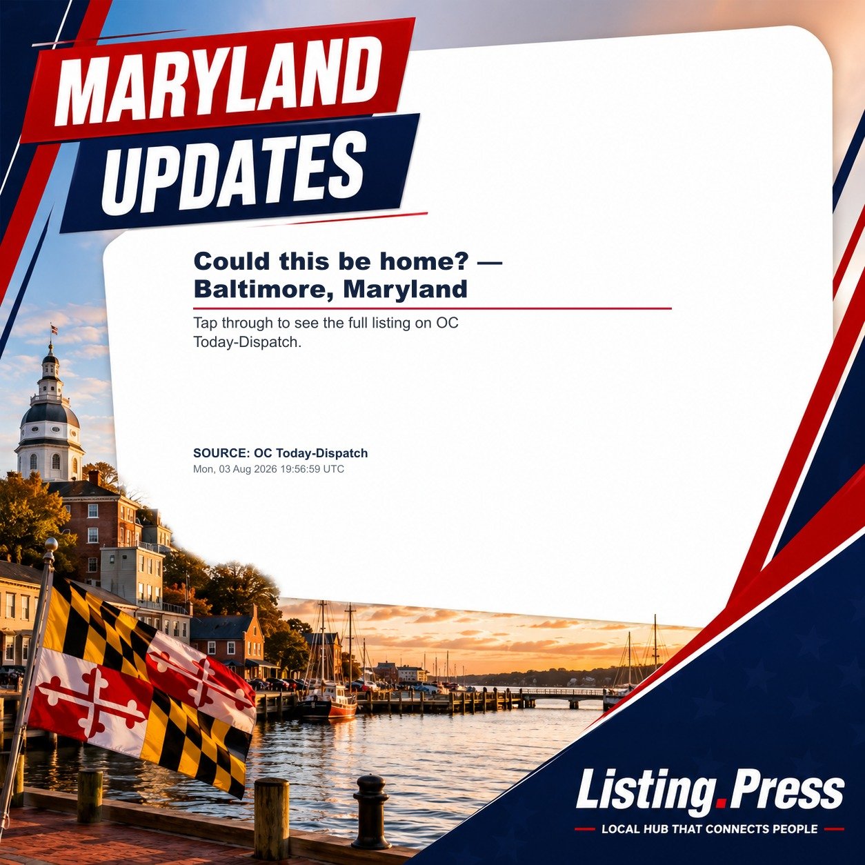 Could this be home? — Baltimore, Maryland
