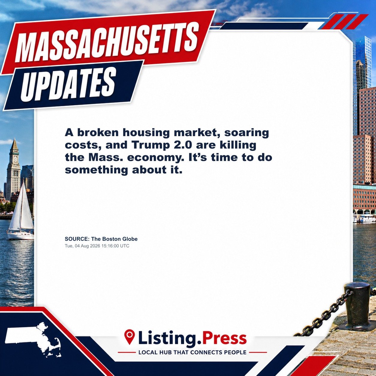 A broken housing market, soaring costs, and Trump 2.0 are killing the Mass. economy. It’s time to do something about it.