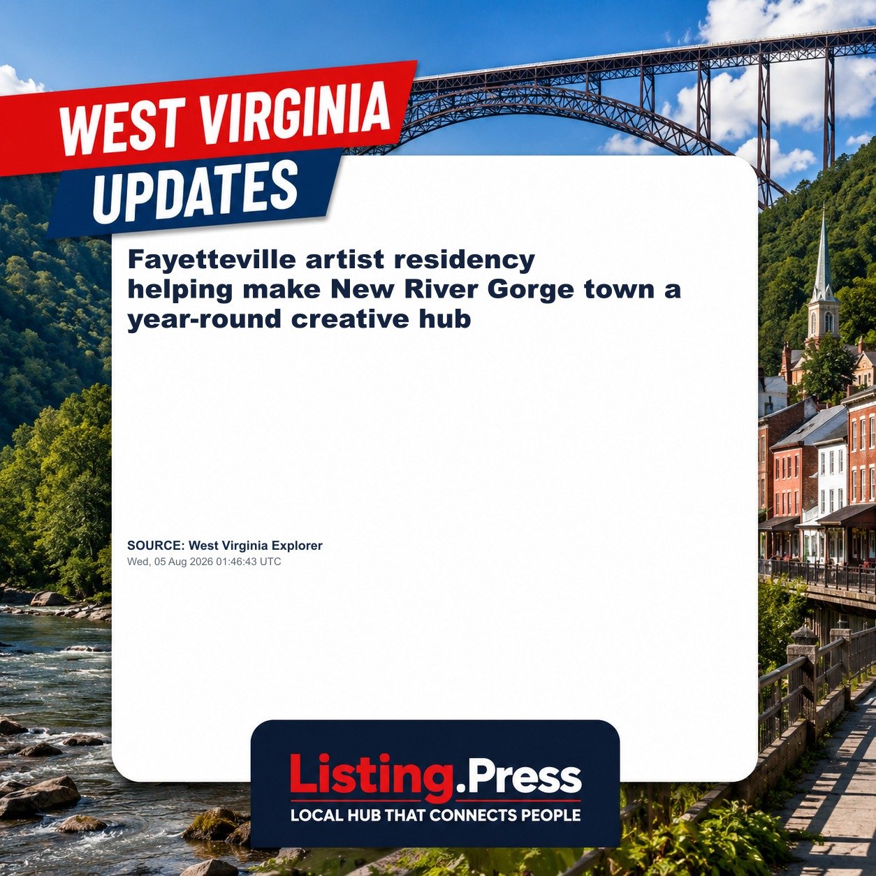Fayetteville artist residency helping make New River Gorge town a year-round creative hub
