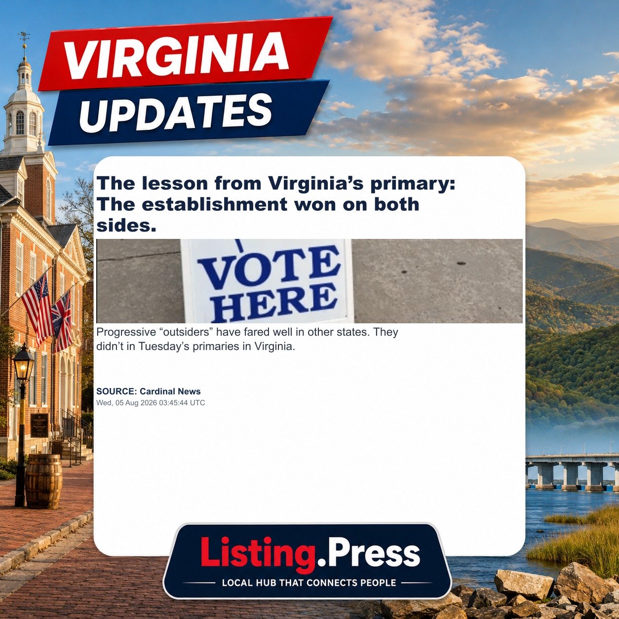 The lesson from Virginia’s primary: The establishment won on both sides.