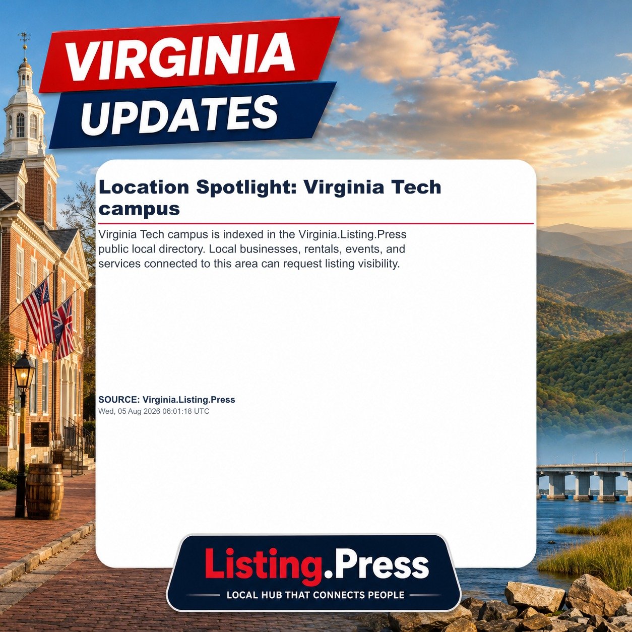 Location Spotlight: Virginia Tech campus