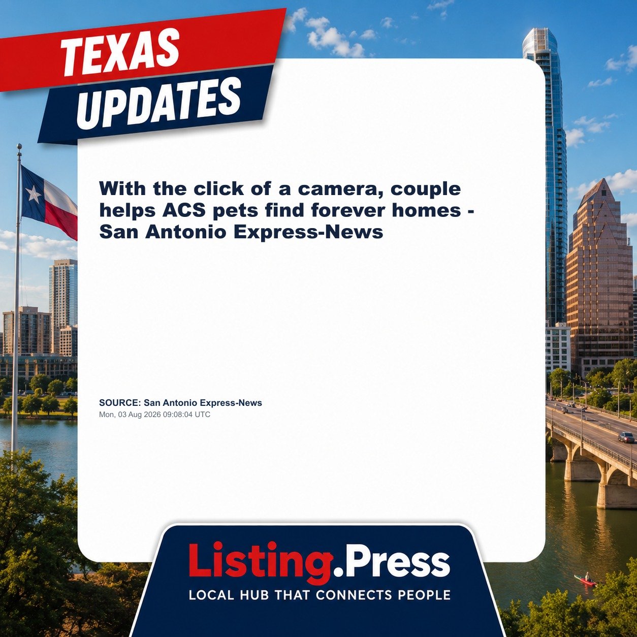With the click of a camera, couple helps ACS pets find forever homes - San Antonio Express-News