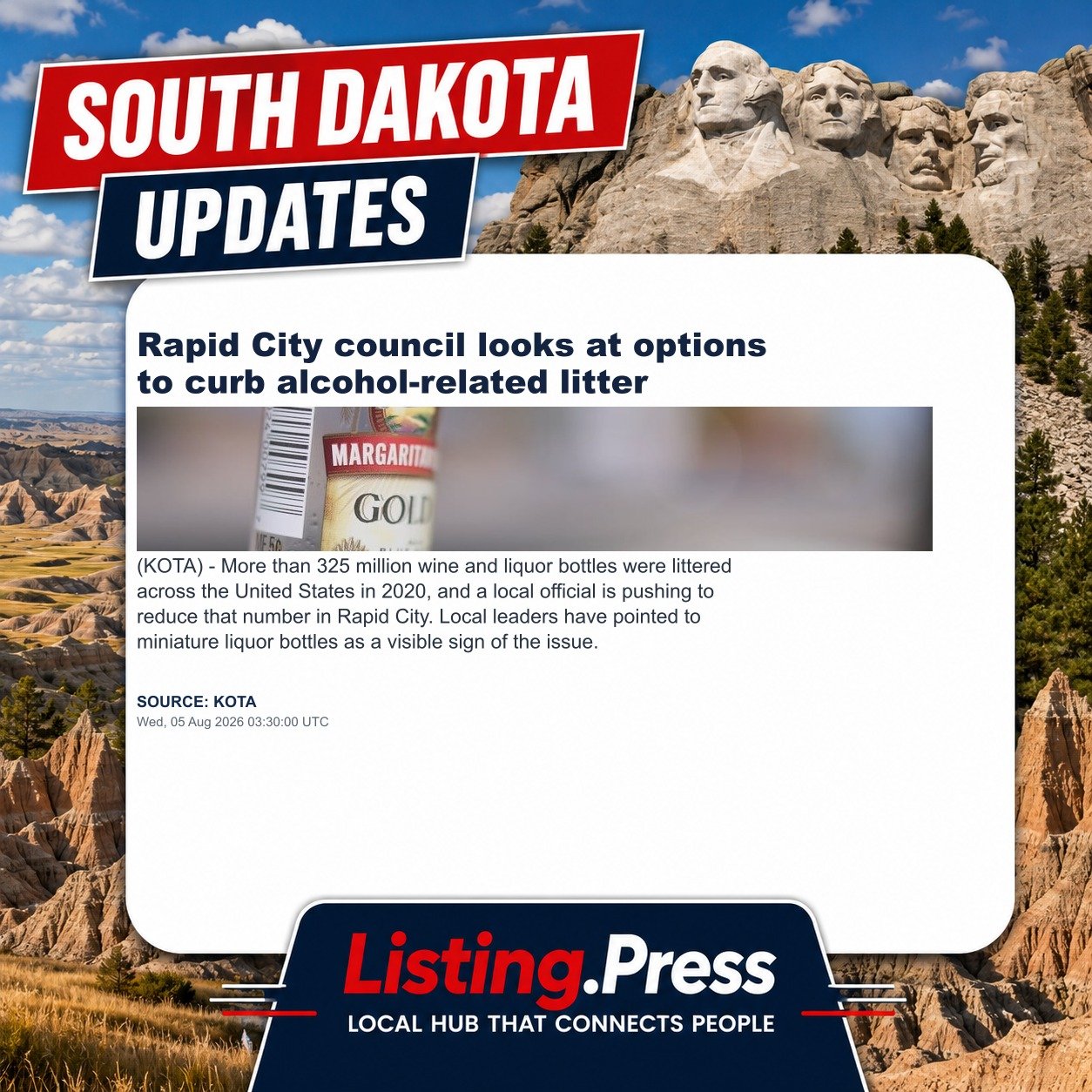 Rapid City council looks at options to curb alcohol-related litter