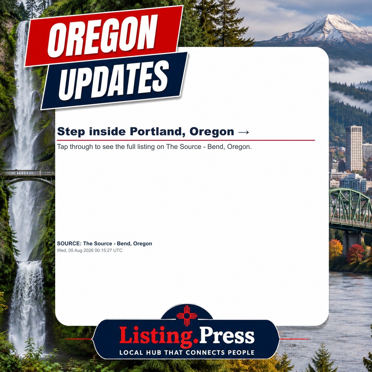 Step inside Portland, Oregon →