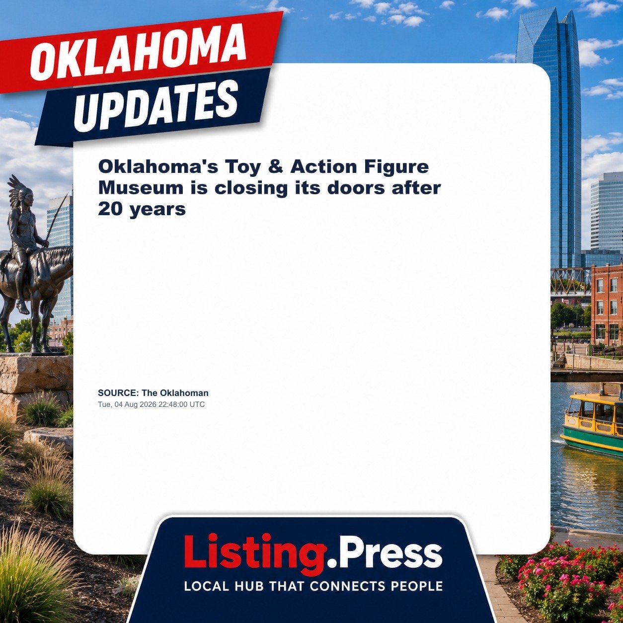 Oklahoma's Toy & Action Figure Museum is closing its doors after 20 years