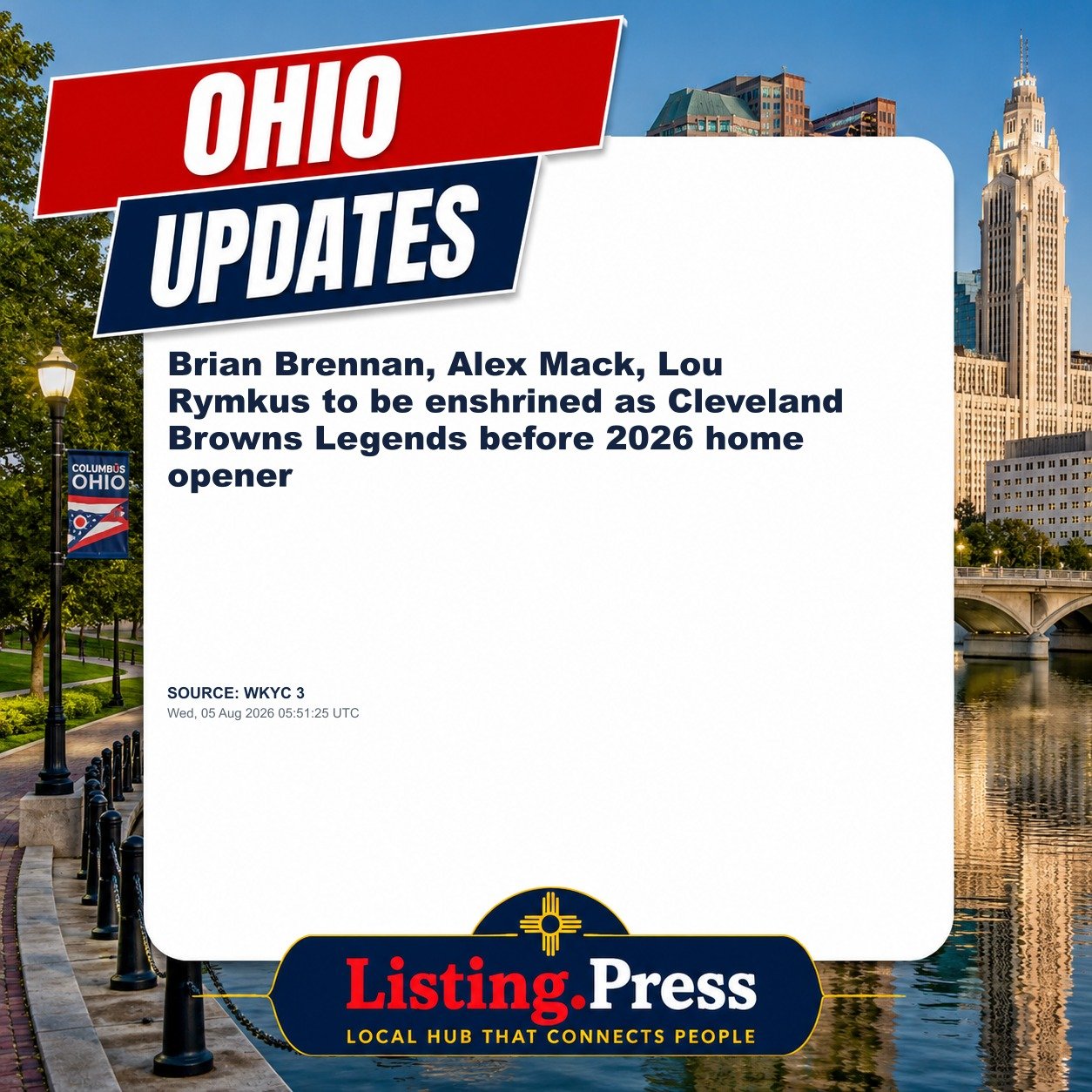 Brian Brennan, Alex Mack, Lou Rymkus to be enshrined as Cleveland Browns Legends before 2026 home opener