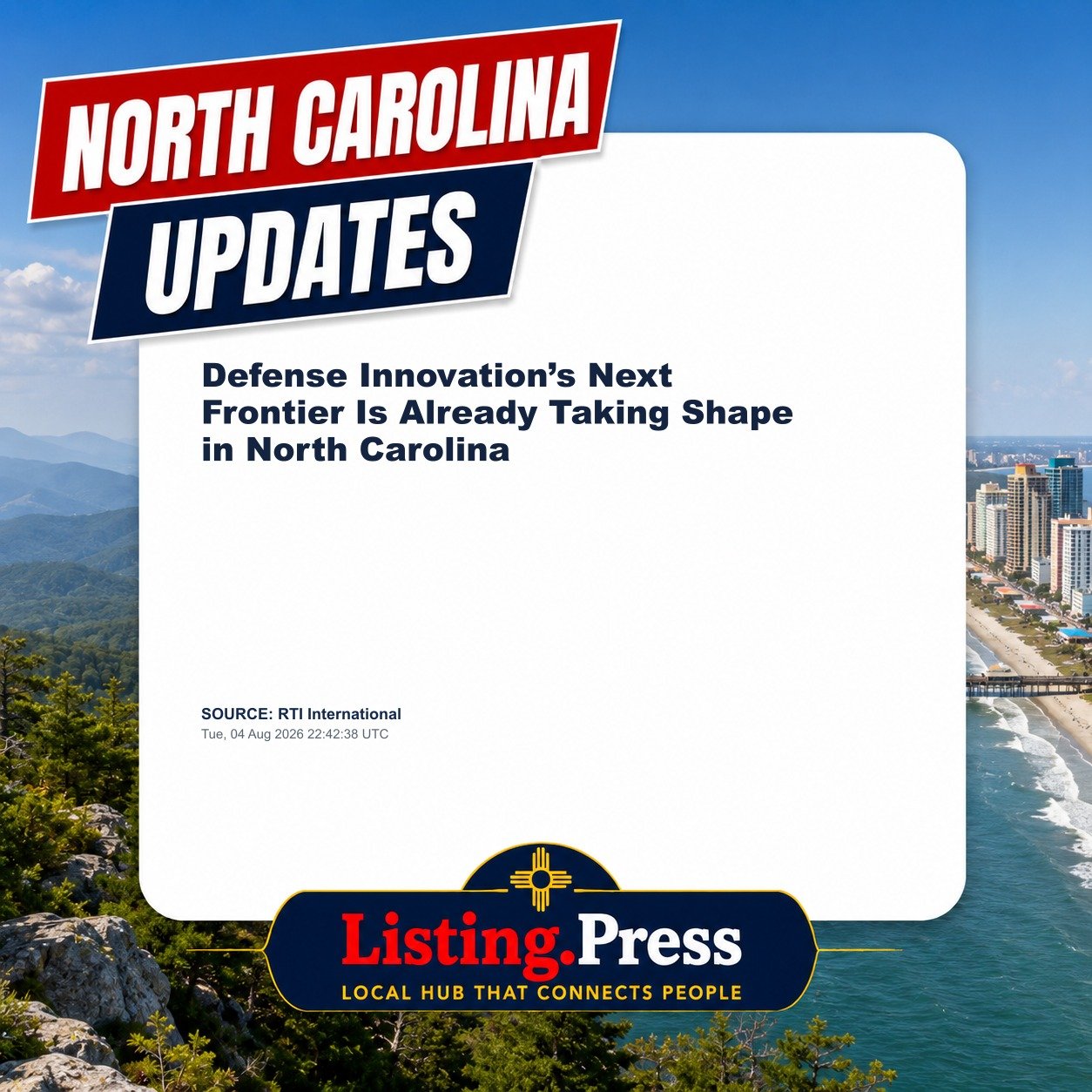 Defense Innovation’s Next Frontier Is Already Taking Shape in North Carolina