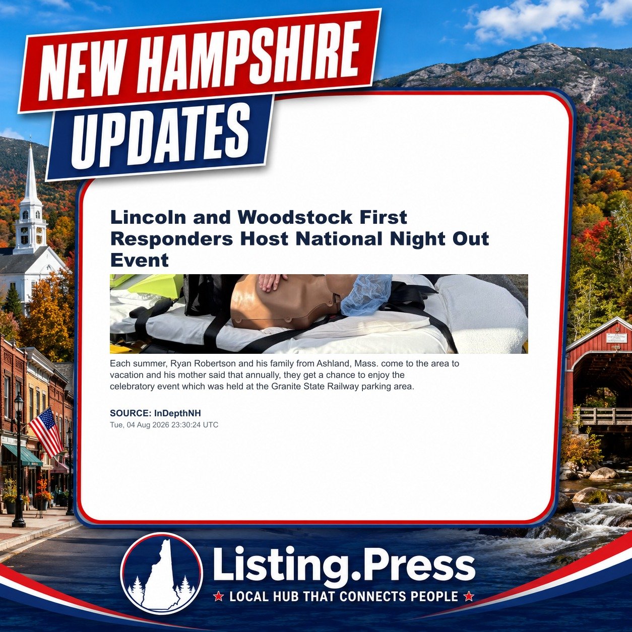 Lincoln and Woodstock First Responders Host National Night Out Event