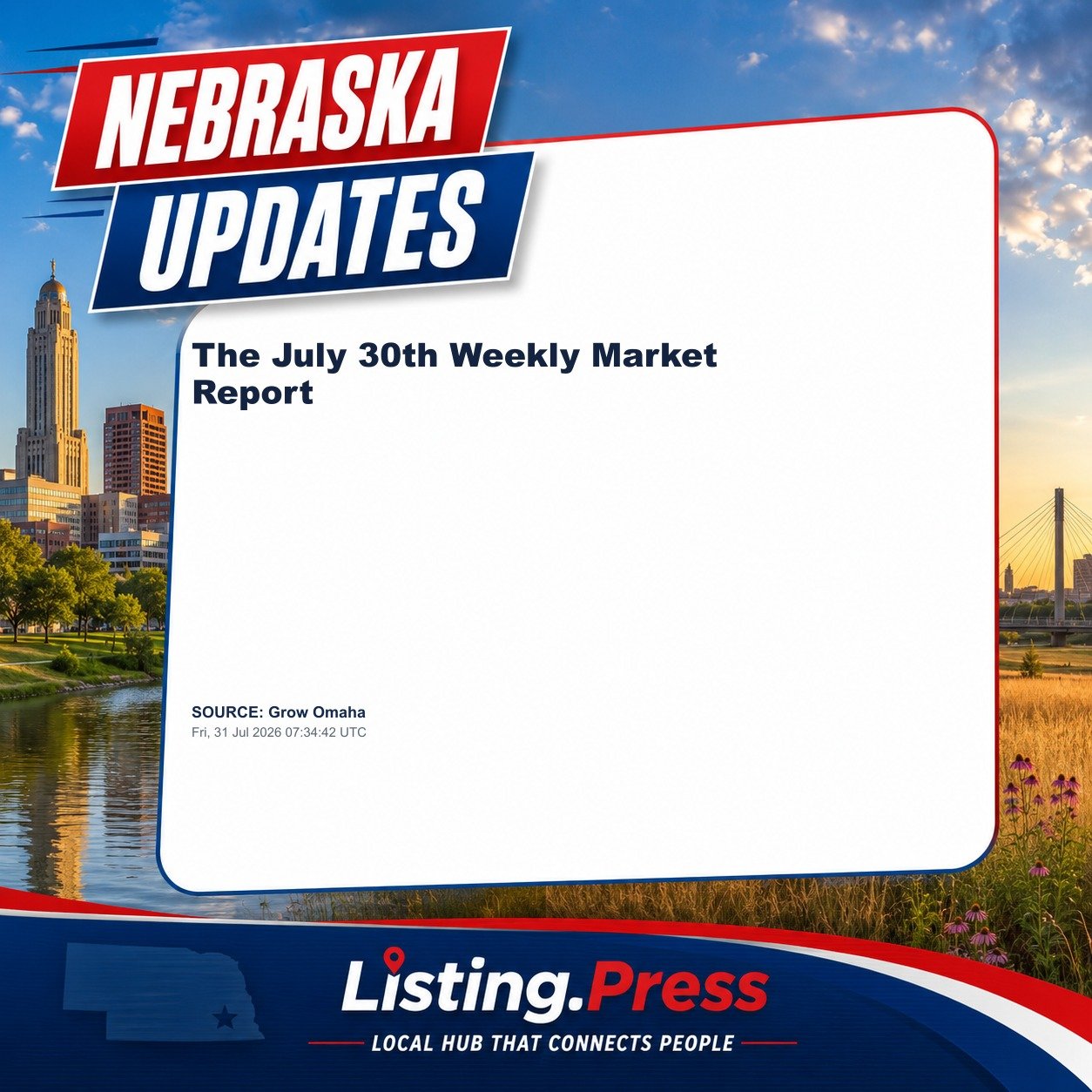 The July 30th Weekly Market Report
