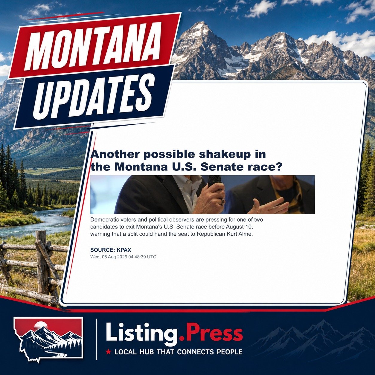 Another possible shakeup in the Montana U.S. Senate race?