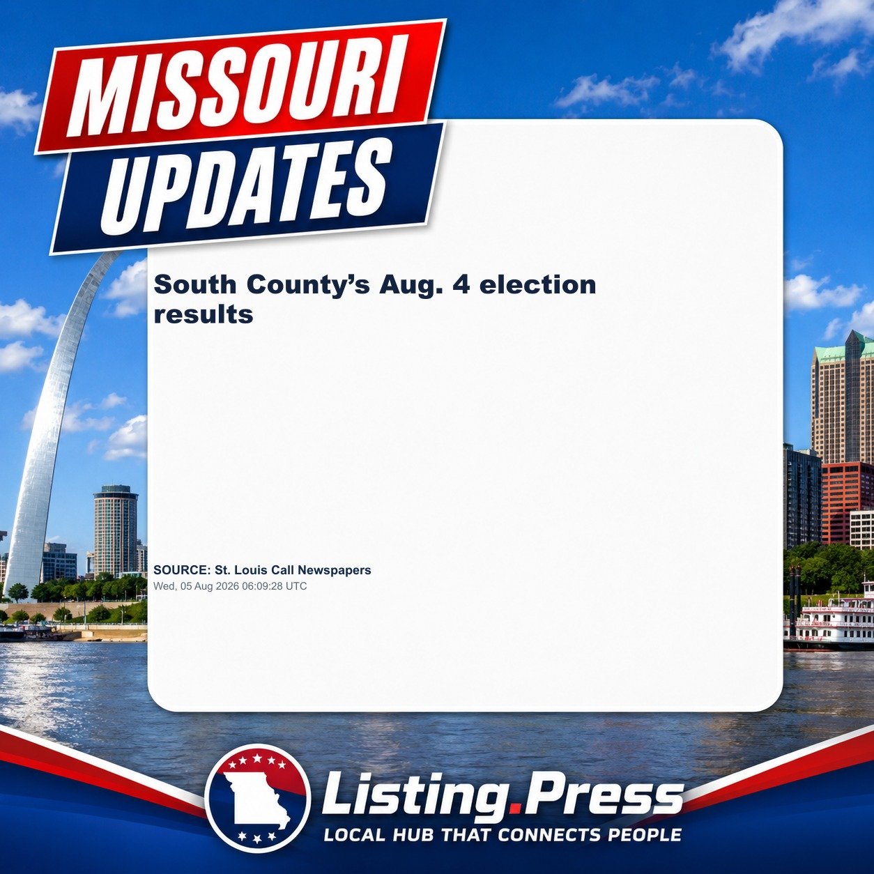 South County’s Aug. 4 election results