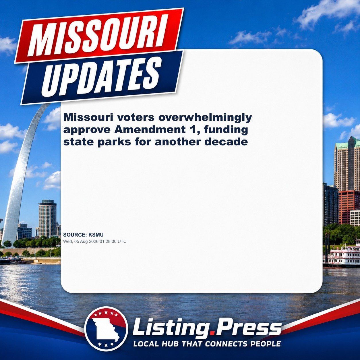 Missouri voters overwhelmingly approve Amendment 1, funding state parks for another decade