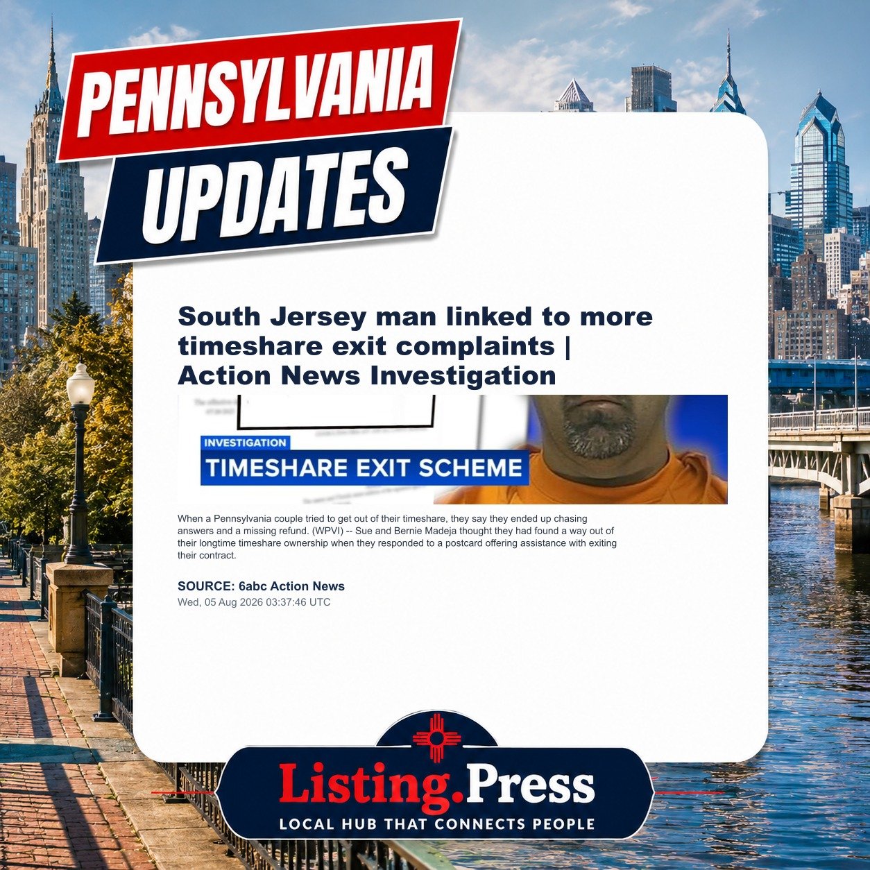 South Jersey man linked to more timeshare exit complaints | Action News Investigation