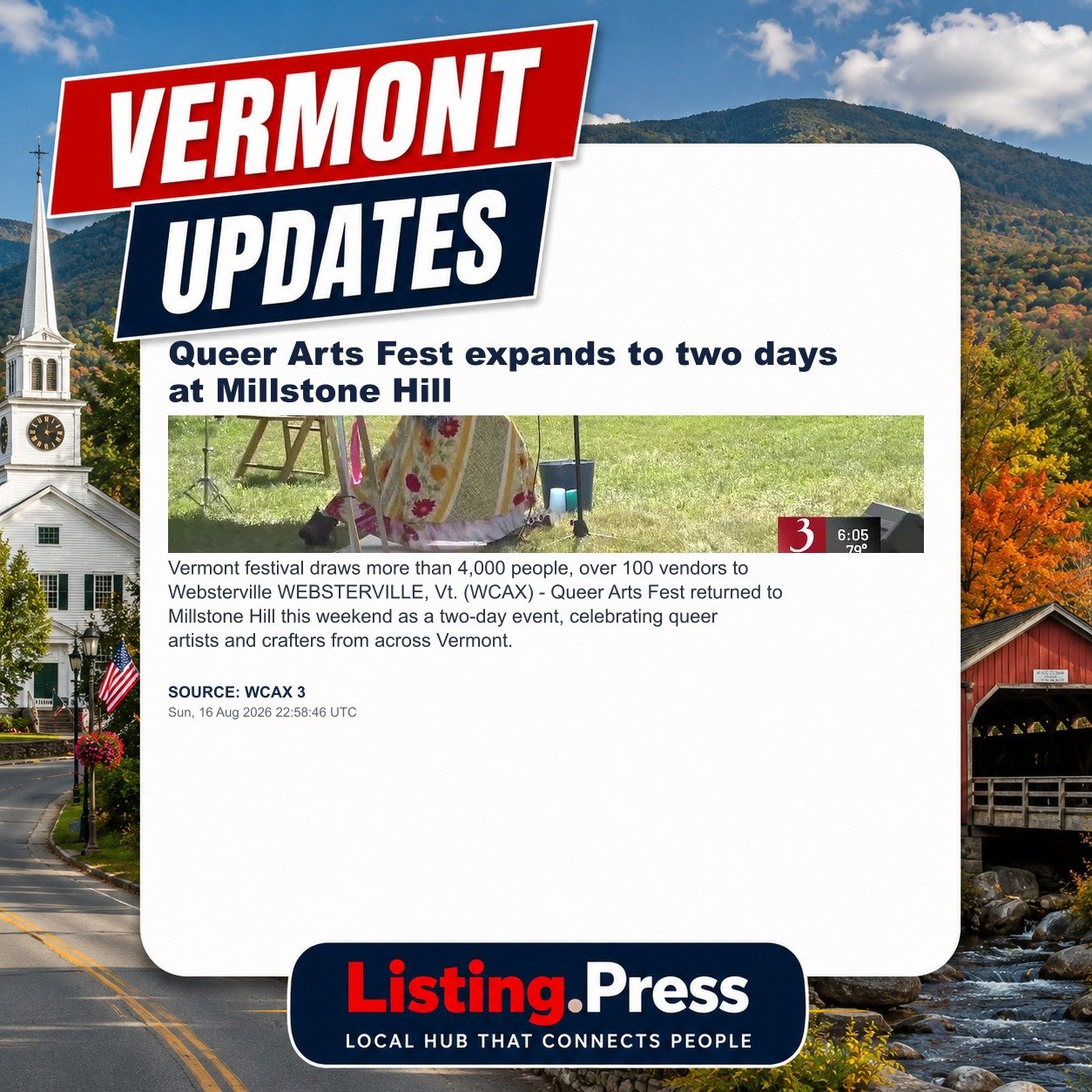 Queer Arts Fest expands to two days at Millstone Hill