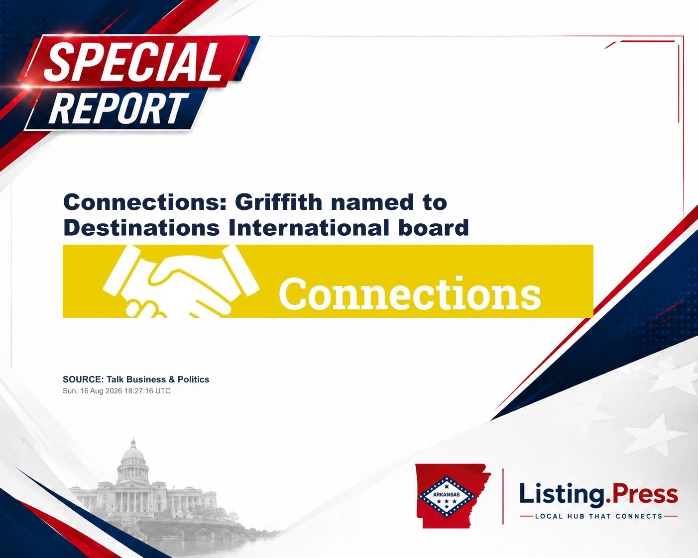 Connections: Griffith named to Destinations International board