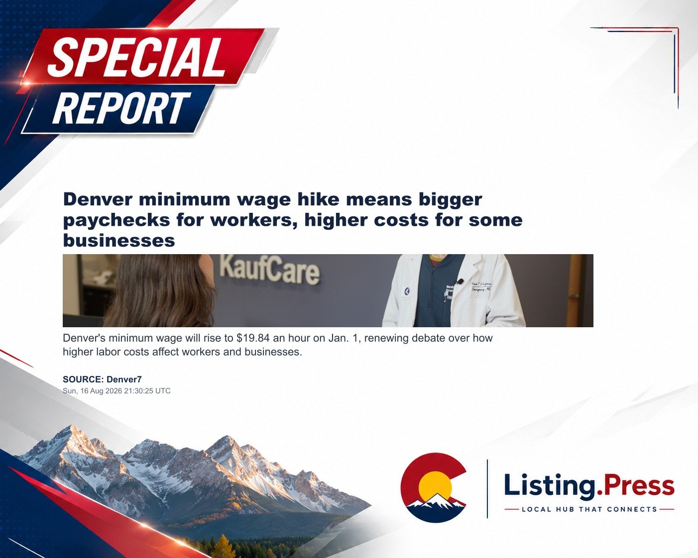Denver minimum wage hike means bigger paychecks for workers, higher costs for some businesses