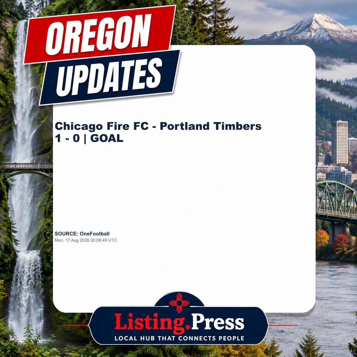 Chicago Fire FC - Portland Timbers 1 - 0 | GOAL