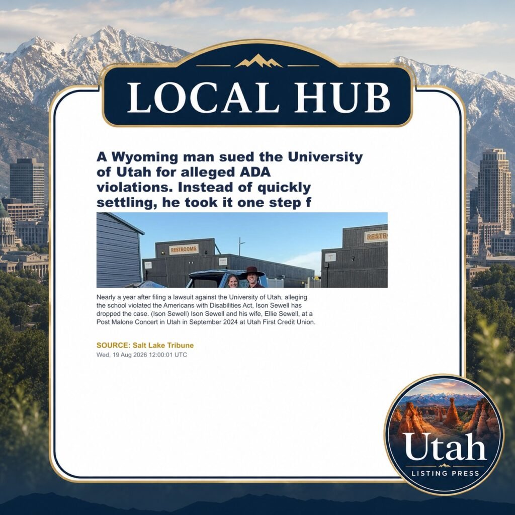 A Wyoming man sued the University of Utah for alleged ADA violations. Instead of quickly settling, he took it one step f