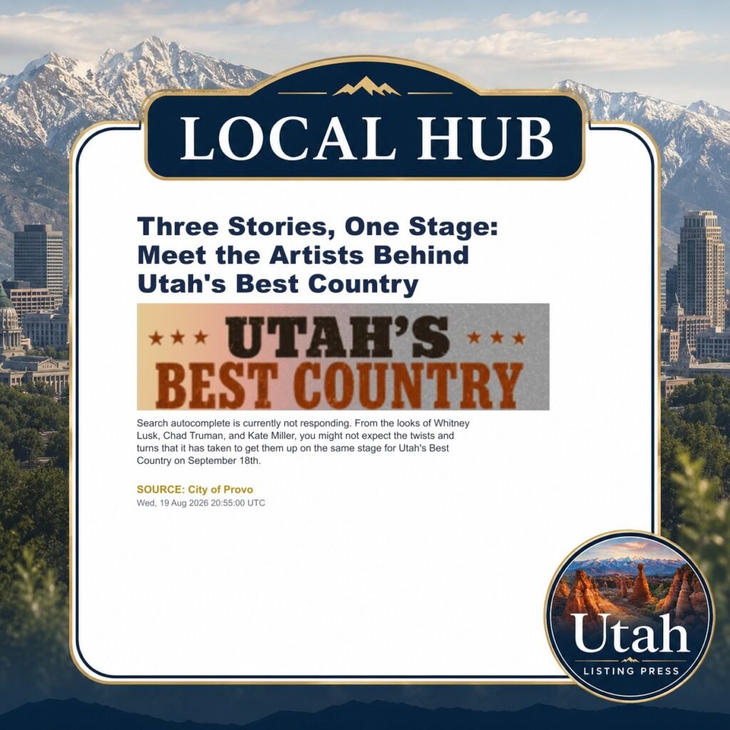 Three Stories, One Stage: Meet the Artists Behind Utah’s Best Country