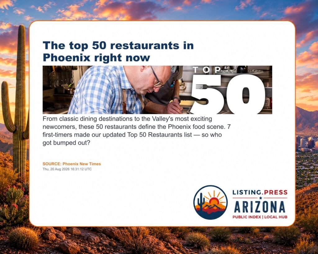 The top 50 restaurants in Phoenix right now