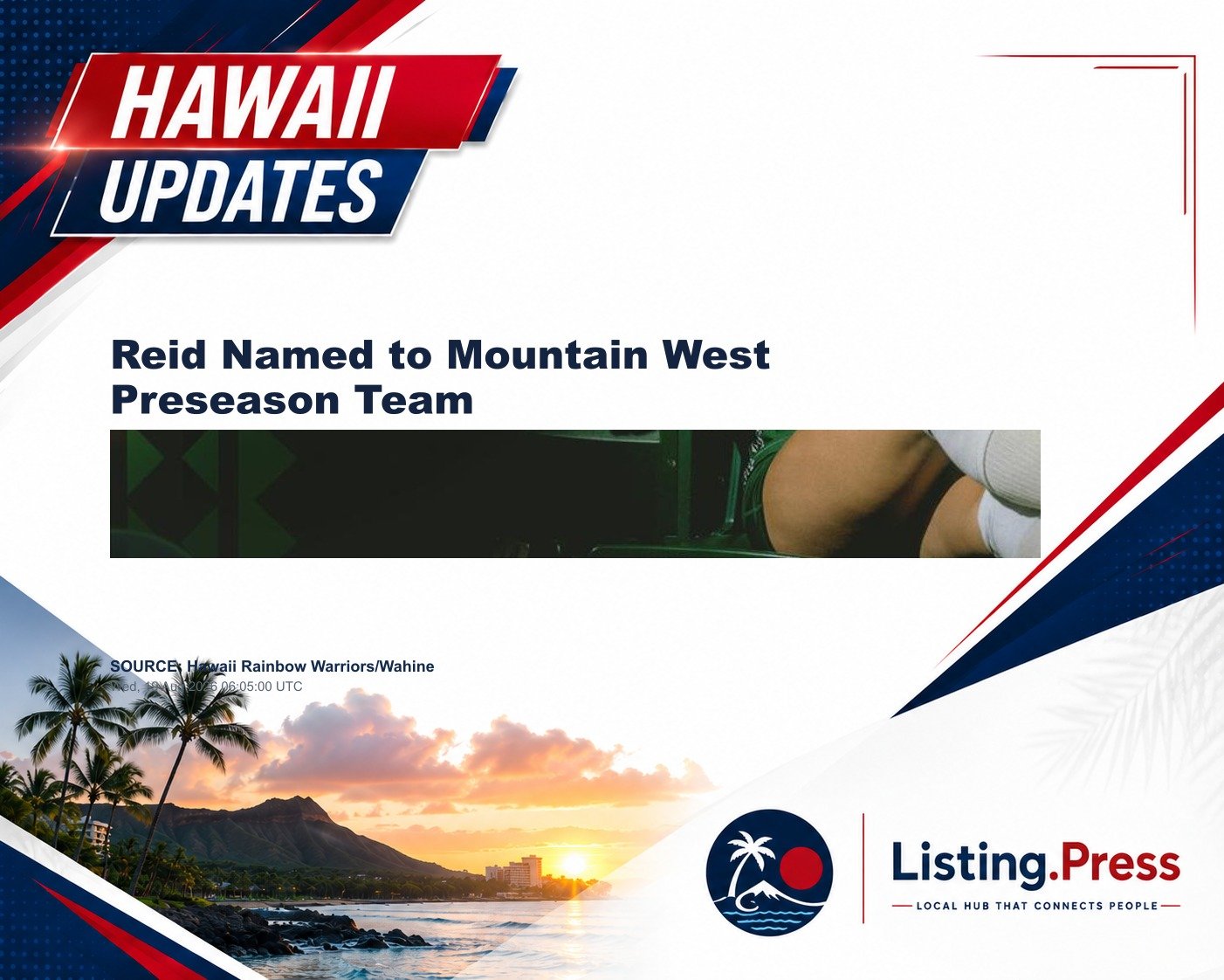 Reid Named to Mountain West Preseason Team