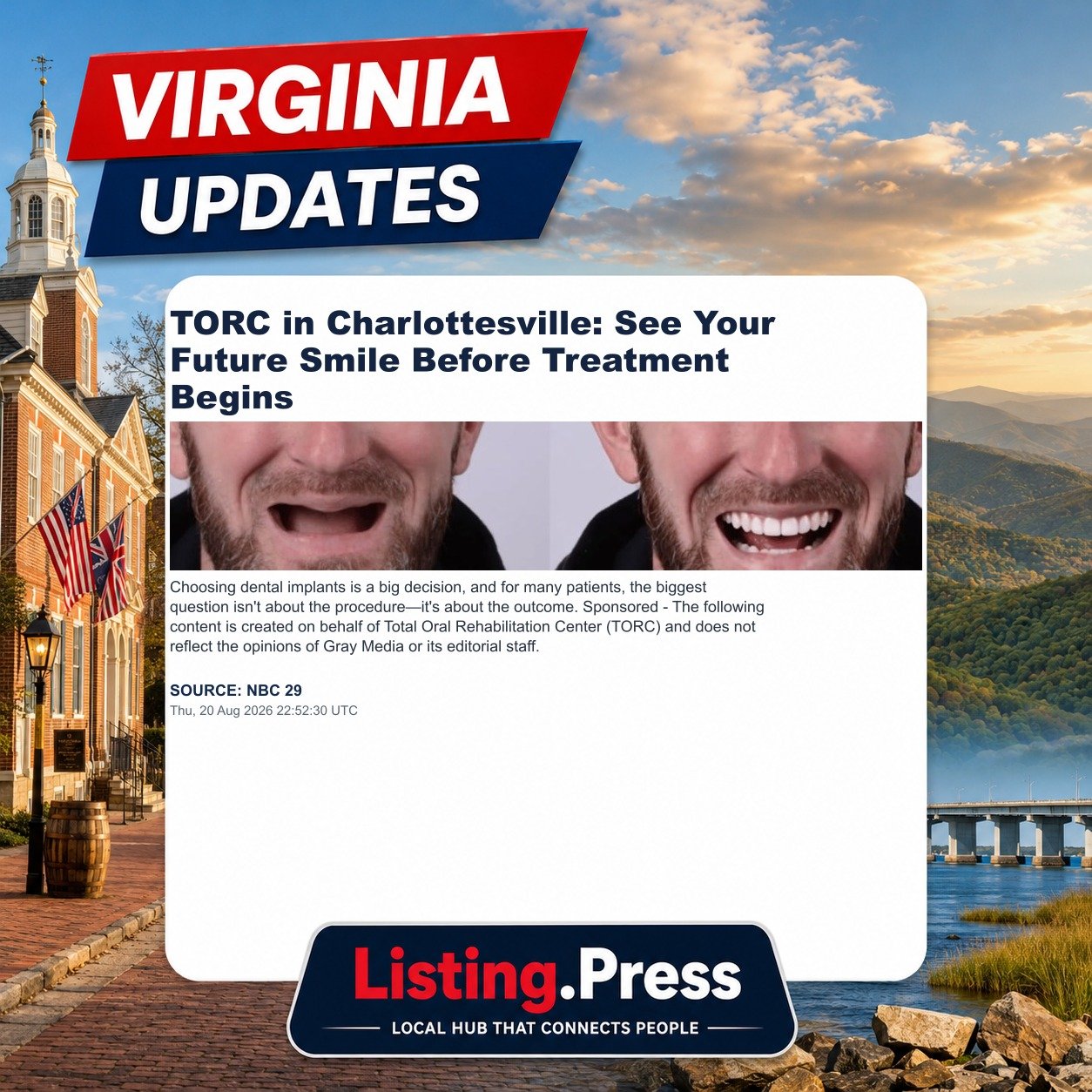 TORC in Charlottesville: See Your Future Smile Before Treatment Begins