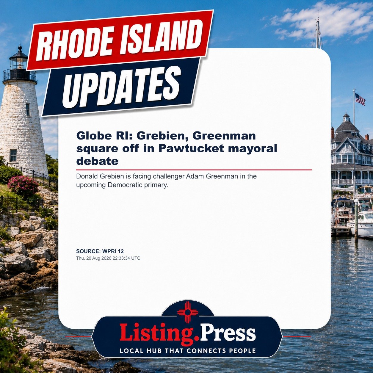 Globe RI: Grebien, Greenman square off in Pawtucket mayoral debate