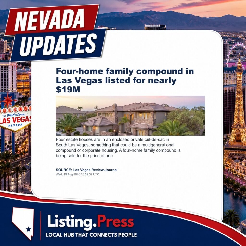 Four-home family compound in Las Vegas listed for nearly $19M