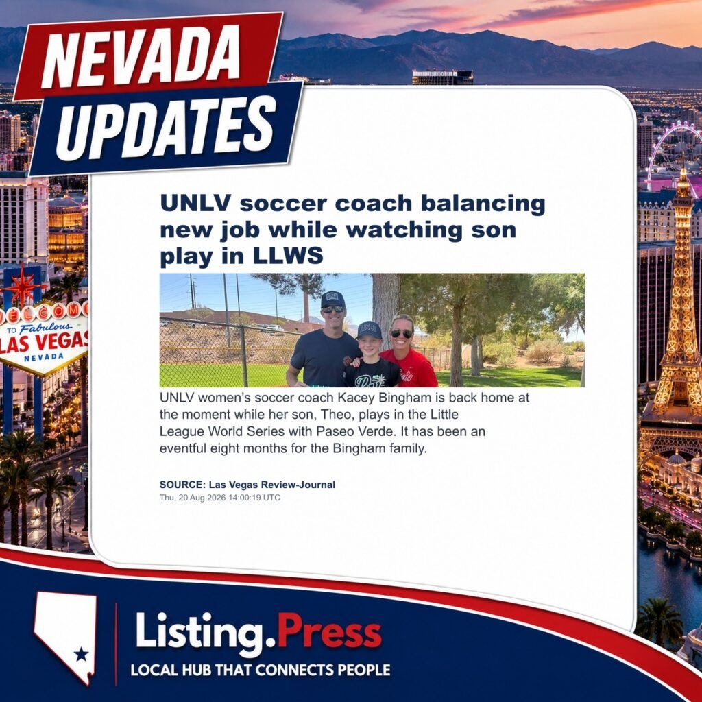 UNLV soccer coach balancing new job while watching son play in LLWS