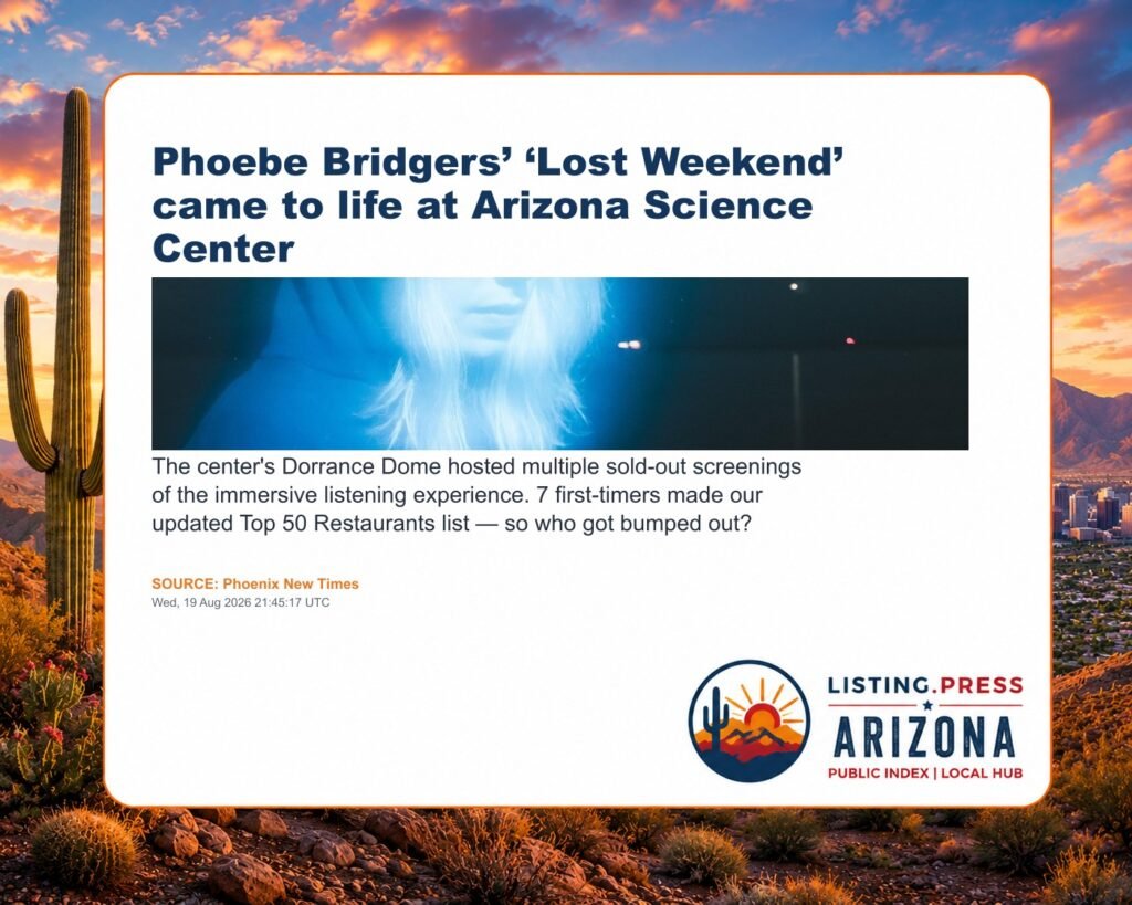 Phoebe Bridgers’ ‘Lost Weekend’ came to life at Arizona Science Center