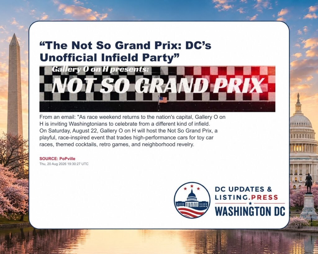 “The Not So Grand Prix: DC’s Unofficial Infield Party”