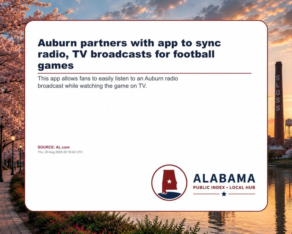 Auburn partners with app to sync radio, TV broadcasts for football games