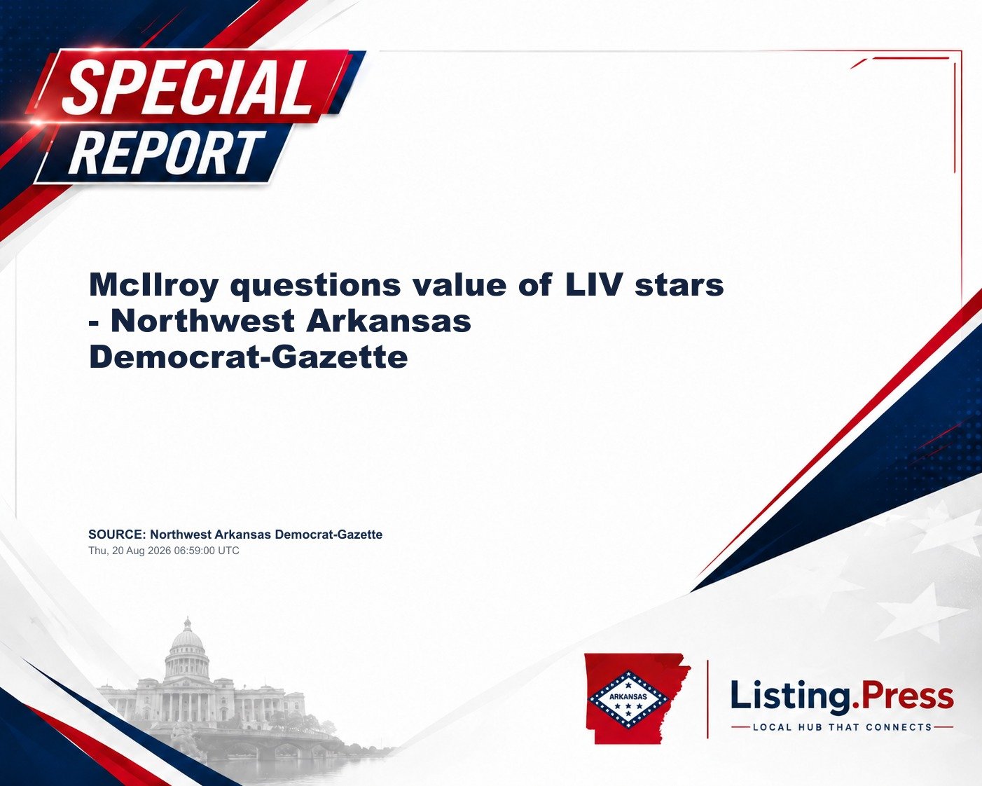 McIlroy questions value of LIV stars - Northwest Arkansas Democrat-Gazette