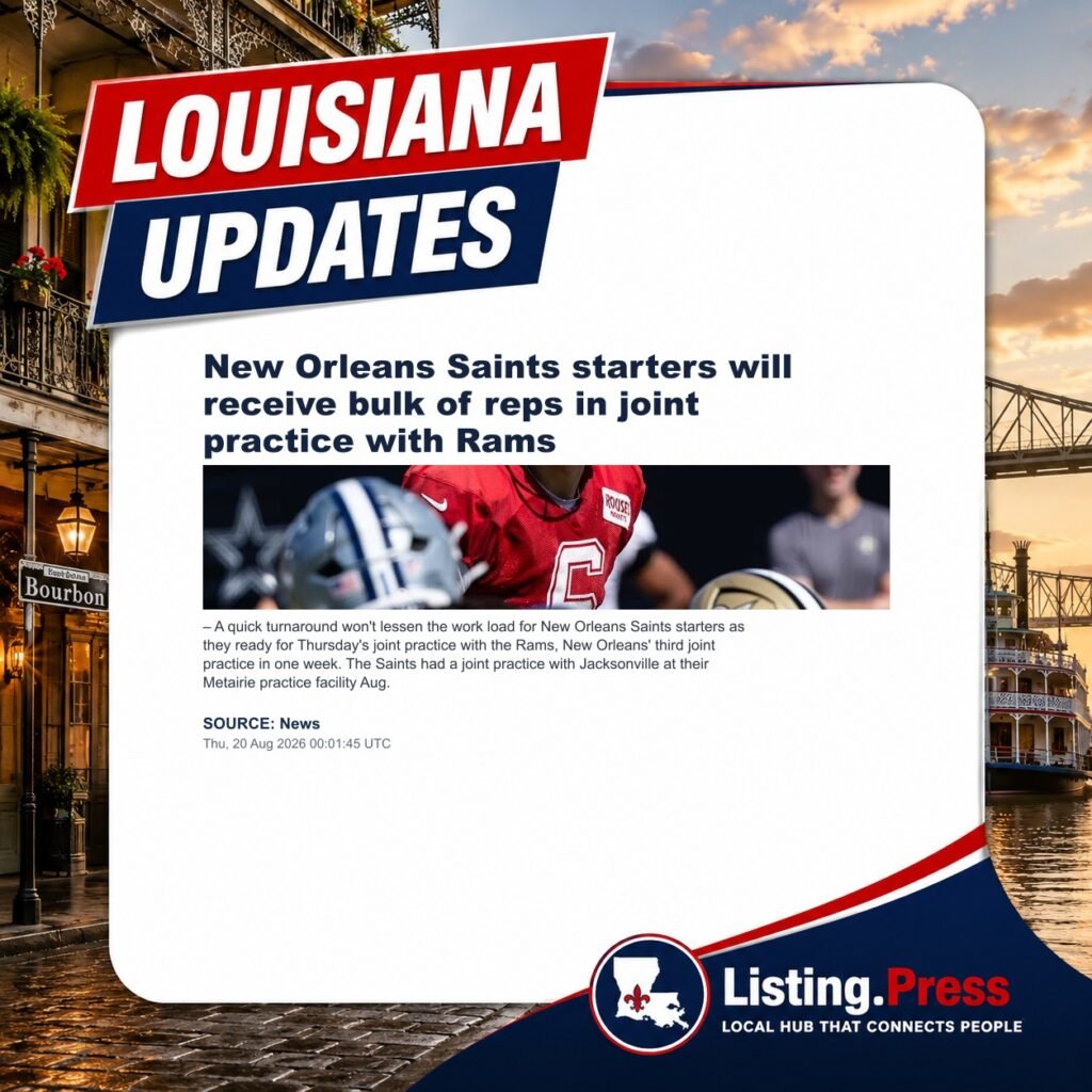 New Orleans Saints starters will receive bulk of reps in joint practice with Rams