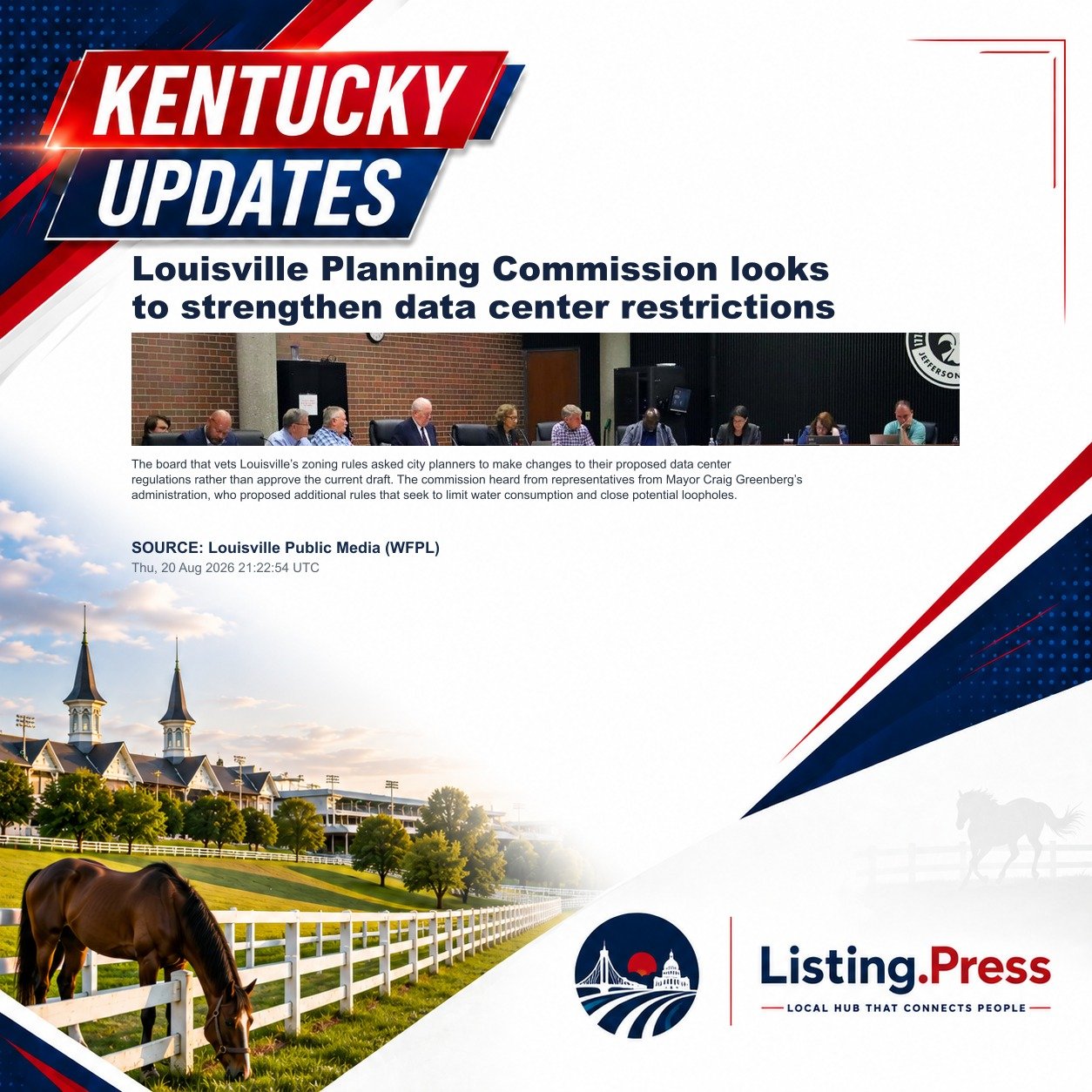 Louisville Planning Commission looks to strengthen data center restrictions