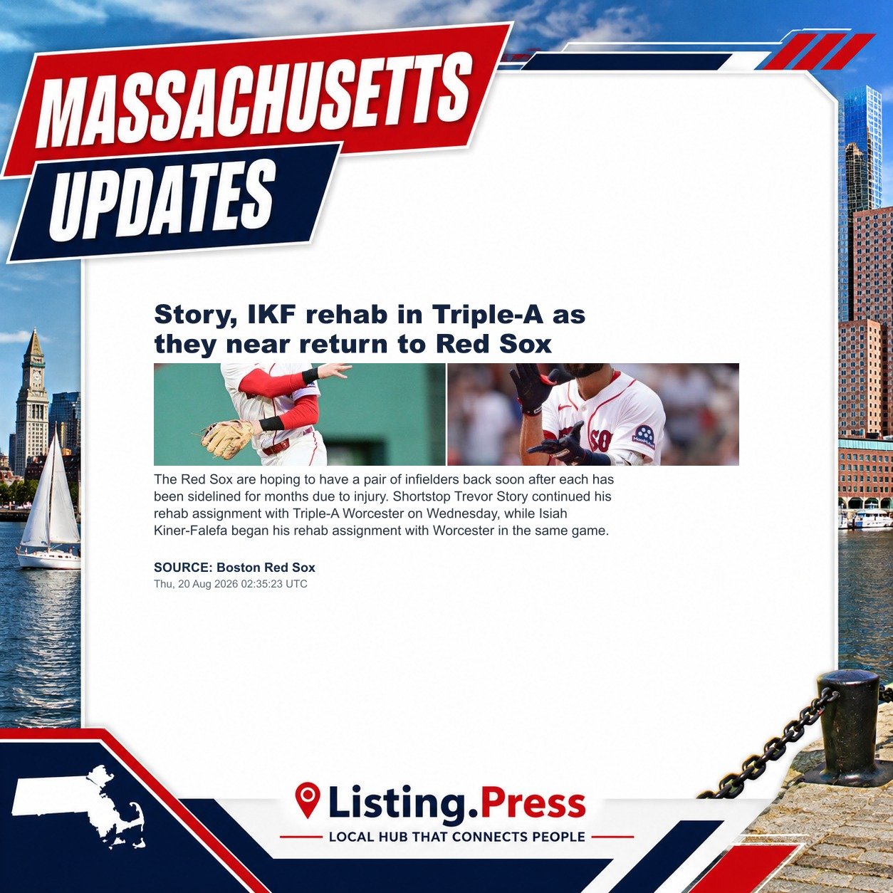 Story, IKF rehab in Triple-A as they near return to Red Sox