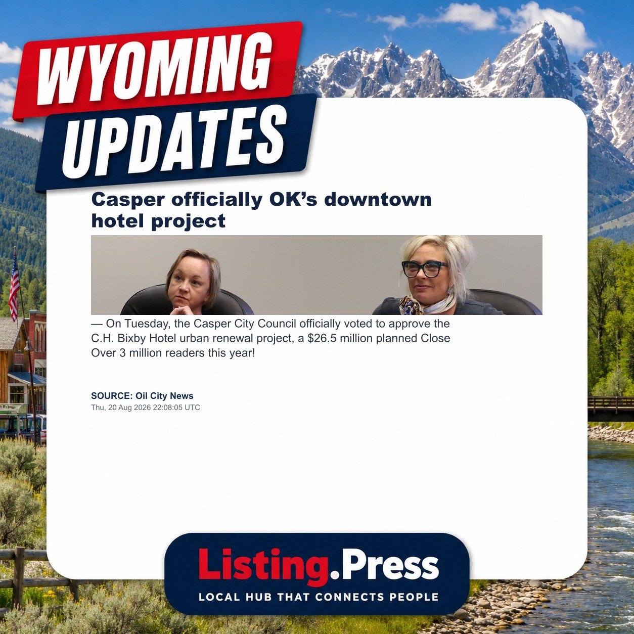 Casper officially OK’s downtown hotel project