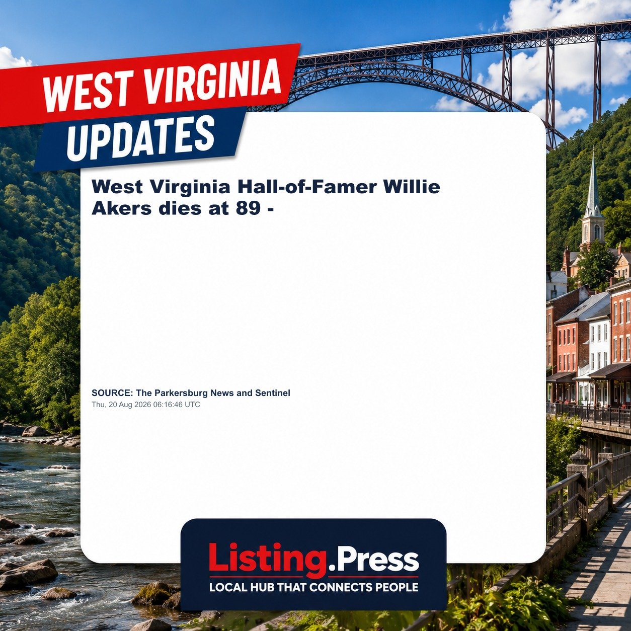West Virginia Hall-of-Famer Willie Akers dies at 89 -