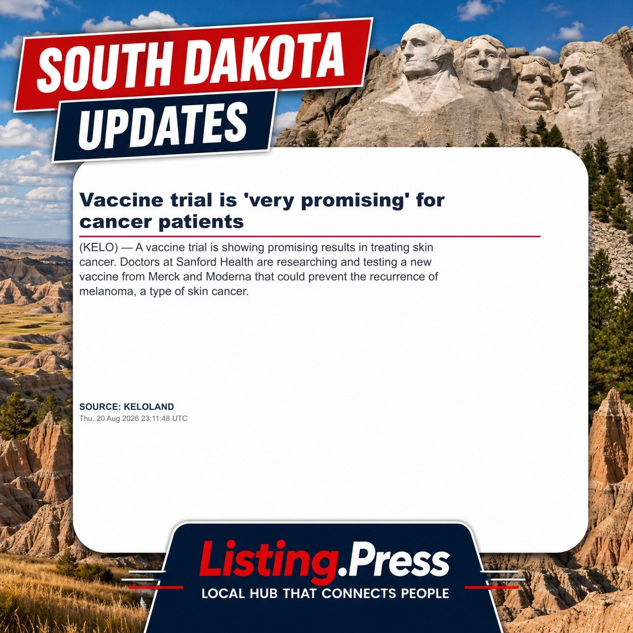 Vaccine trial is 'very promising' for cancer patients