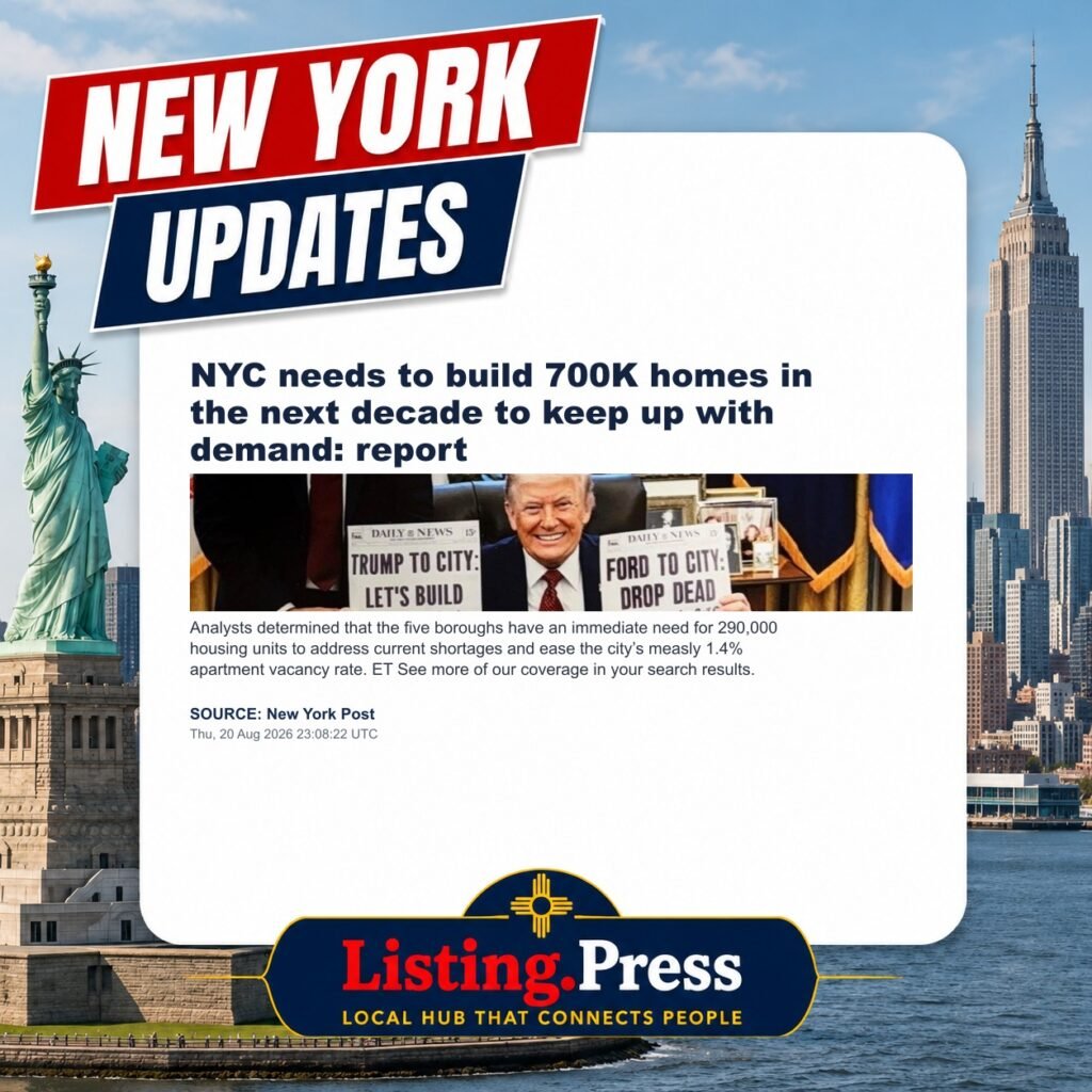 NYC needs to build 700K homes in the next decade to keep up with demand: report