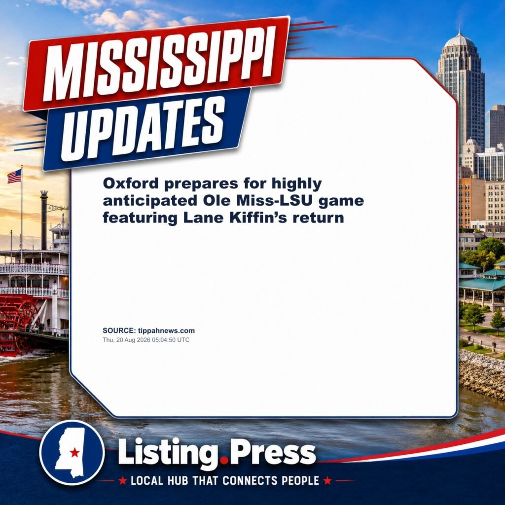 Oxford prepares for highly anticipated Ole Miss-LSU game featuring Lane Kiffin’s return