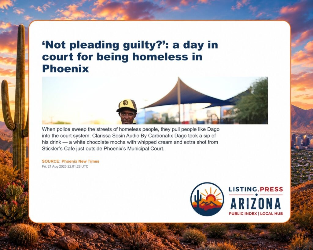 ‘Not pleading guilty?’: a day in court for being homeless in Phoenix