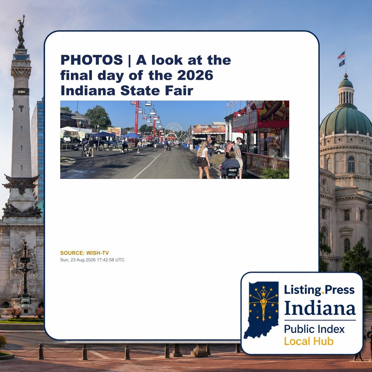 PHOTOS | A look at the final day of the 2026 Indiana State Fair
