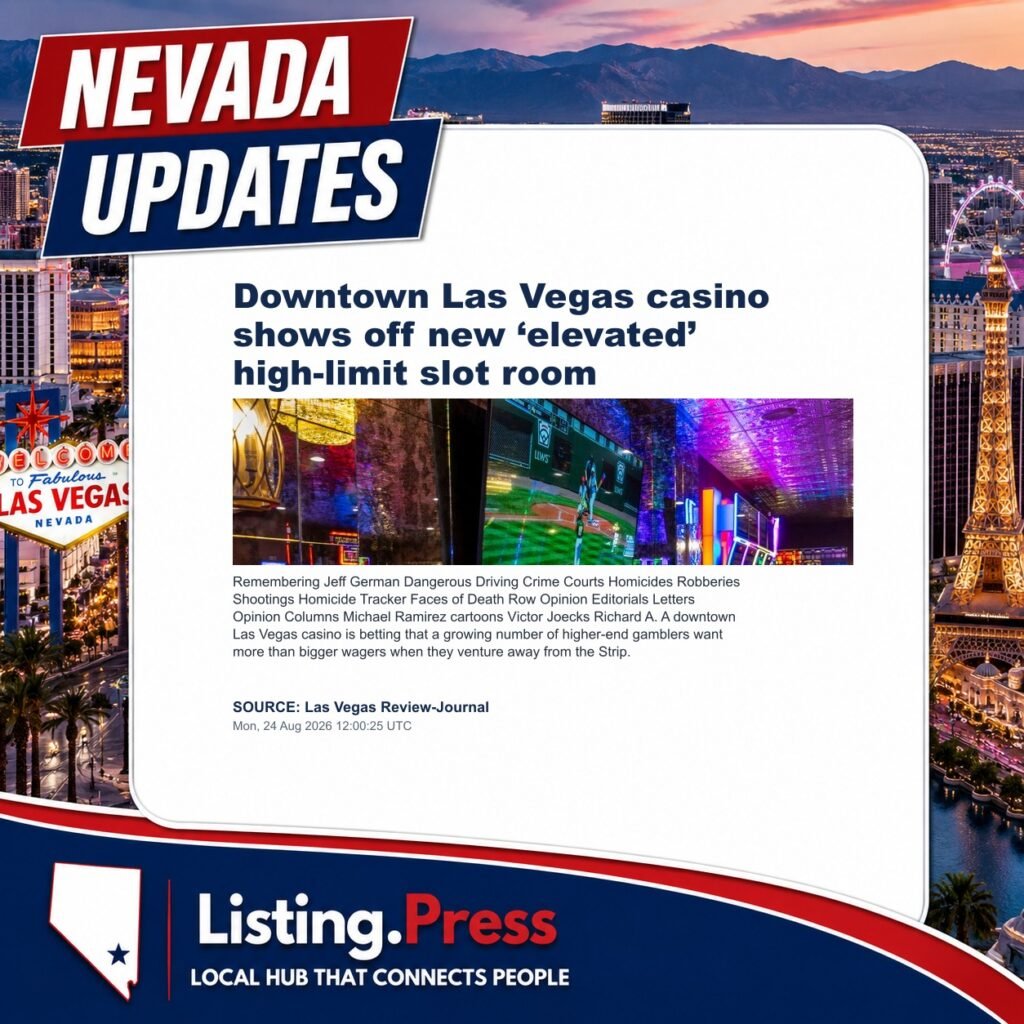 Downtown Las Vegas casino shows off new ‘elevated’ high-limit slot room