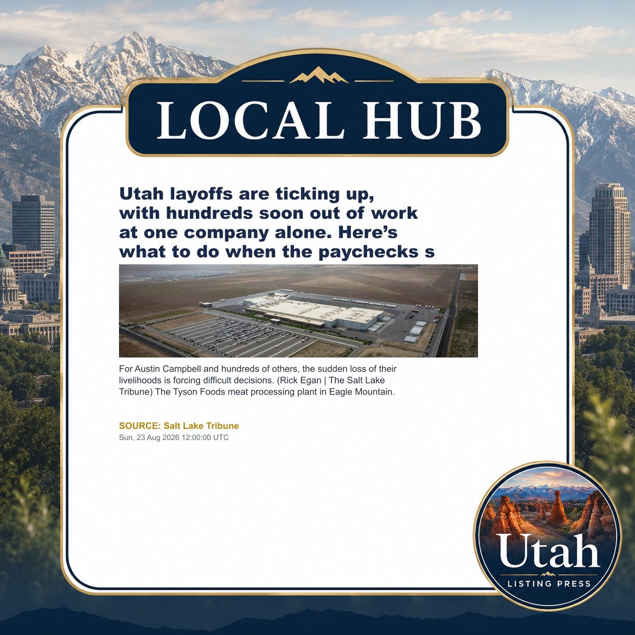 Utah layoffs are ticking up, with hundreds soon out of work at one company alone. Here’s what to do when the paychecks s