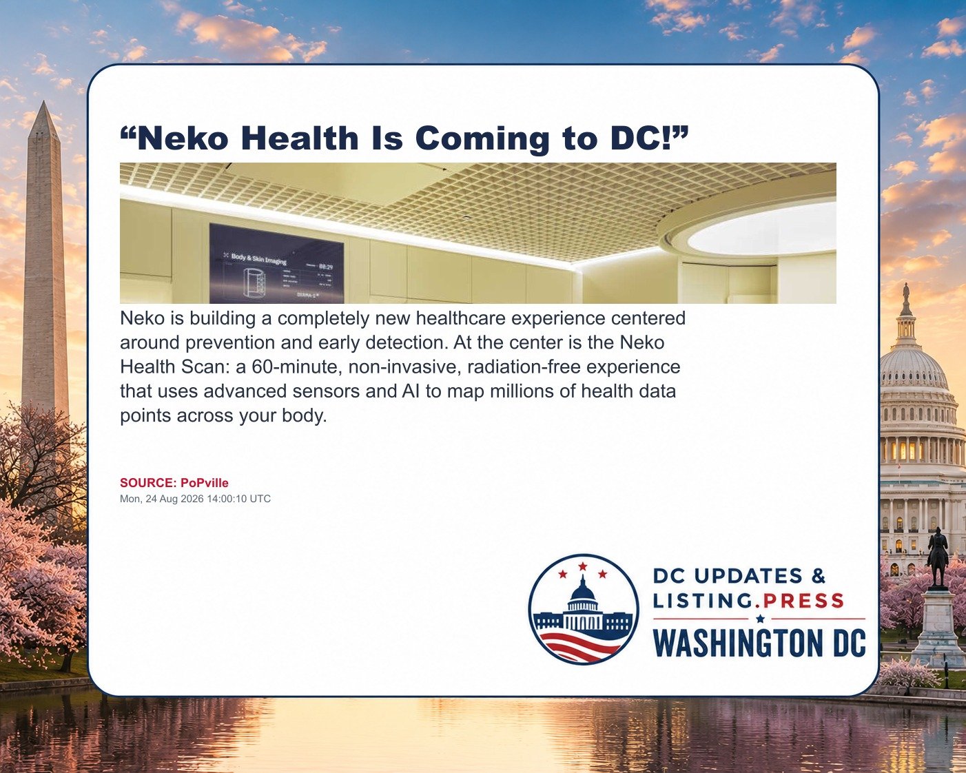 “Neko Health Is Coming to DC!”