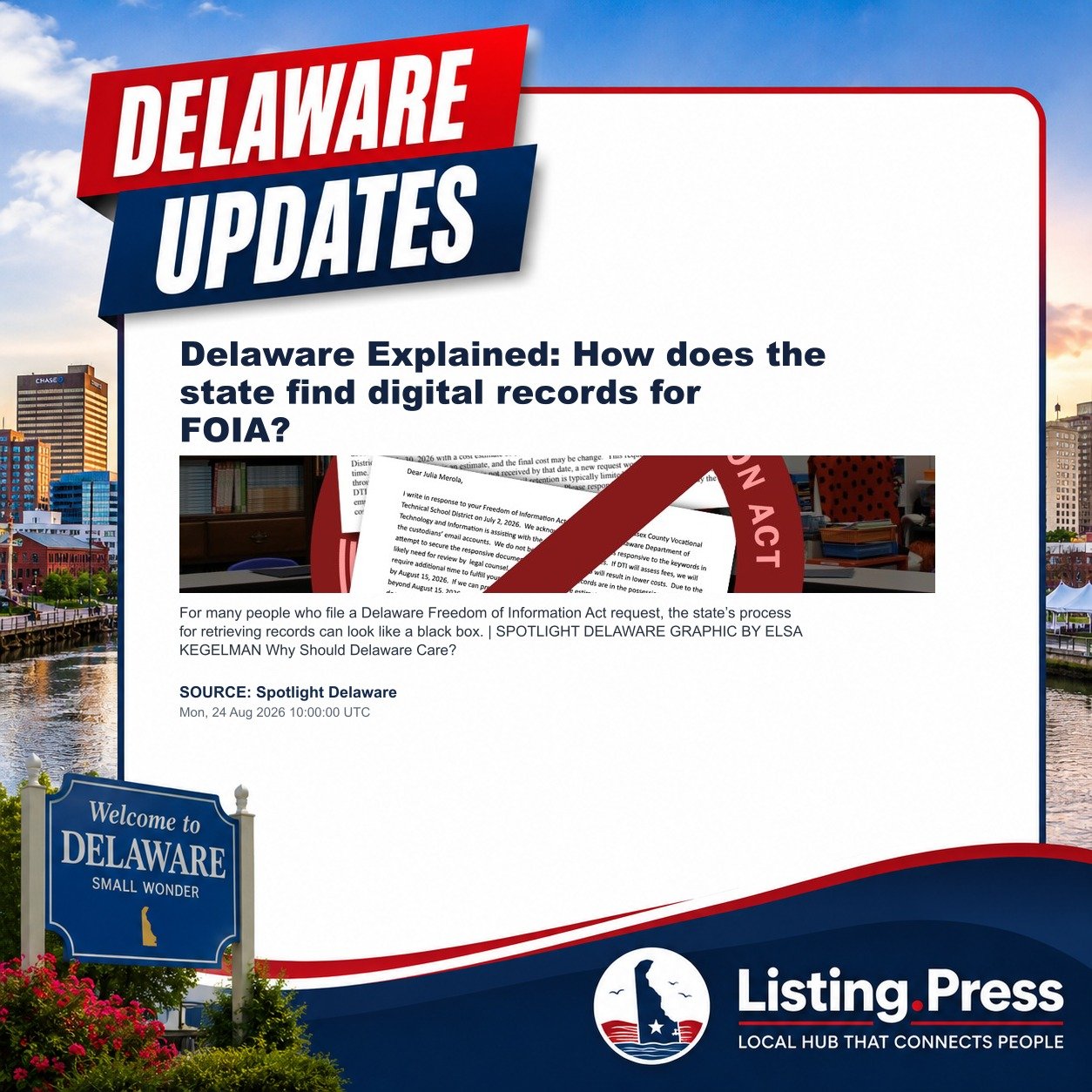 Delaware Explained: How does the state find digital records for FOIA?