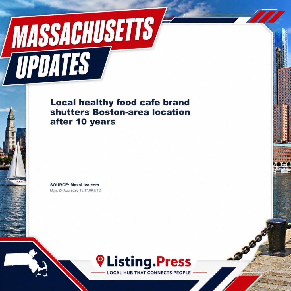 Local healthy food cafe brand shutters Boston-area location after 10 years
