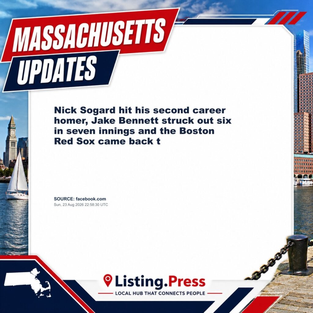 Nick Sogard hit his second career homer, Jake Bennett struck out six in seven innings and the Boston Red Sox came back t